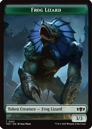 Frog Lizard // Dragon (0014) Double-Sided Token (TDC-21 // 14) [Commander: Tarkir: Dragonstorm] MTG Single Wizards of the Coast