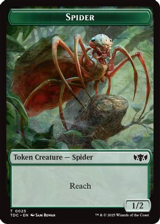 Spider // Bird Double-Sided Token (TDC-25 // 2) [Commander: Tarkir: Dragonstorm] MTG Single Wizards of the Coast
