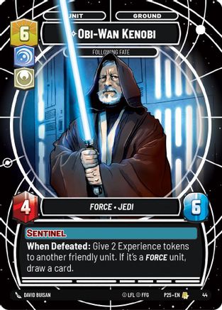 Obi-Wan Kenobi - Following Fate (44) [Organized Play Promos] Foil Star Wars: Unlimited Single Disney