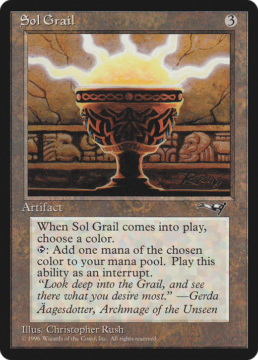 Sol Grail (ALL-130) [Alliances] MTG Single Wizards of the Coast