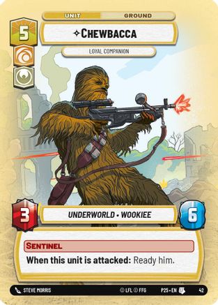 Chewbacca - Loyal Companion (42) [Organized Play Promos] Foil Star Wars: Unlimited Single Disney