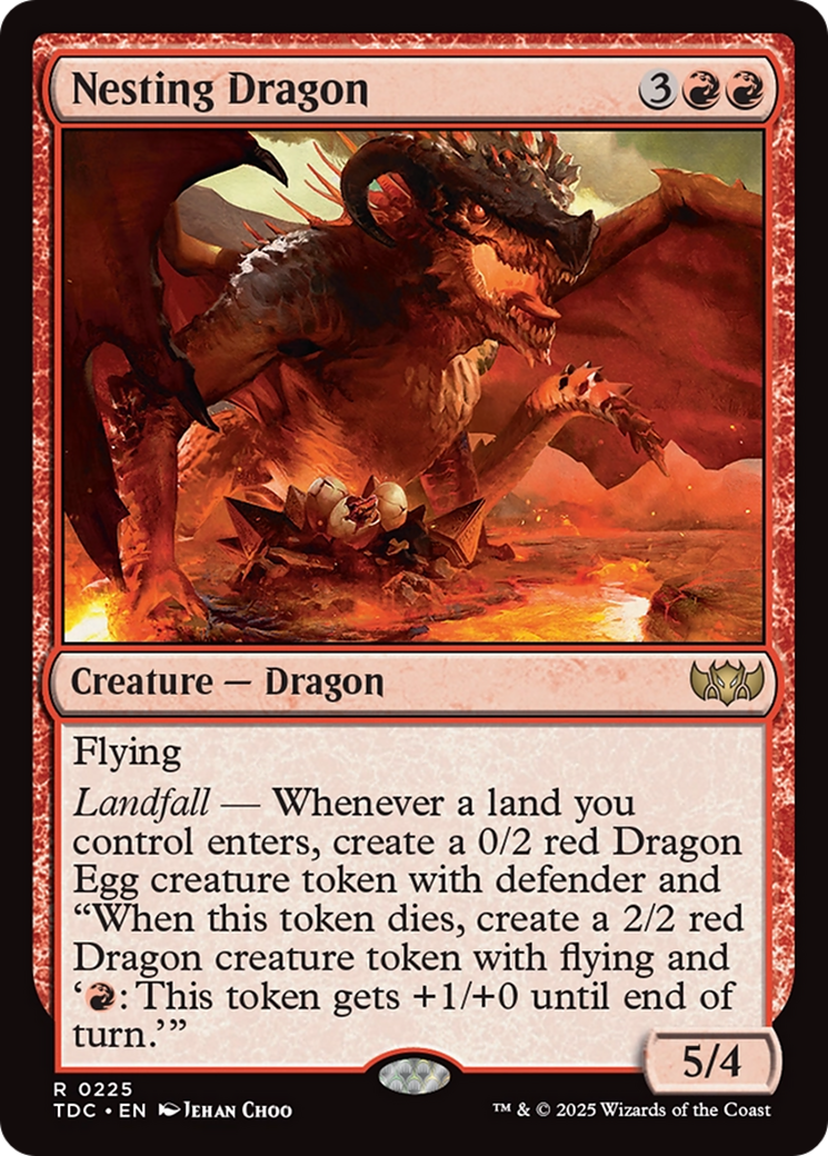 Nesting Dragon (TDC-225) [Commander: Tarkir: Dragonstorm] MTG Single Wizards of the Coast