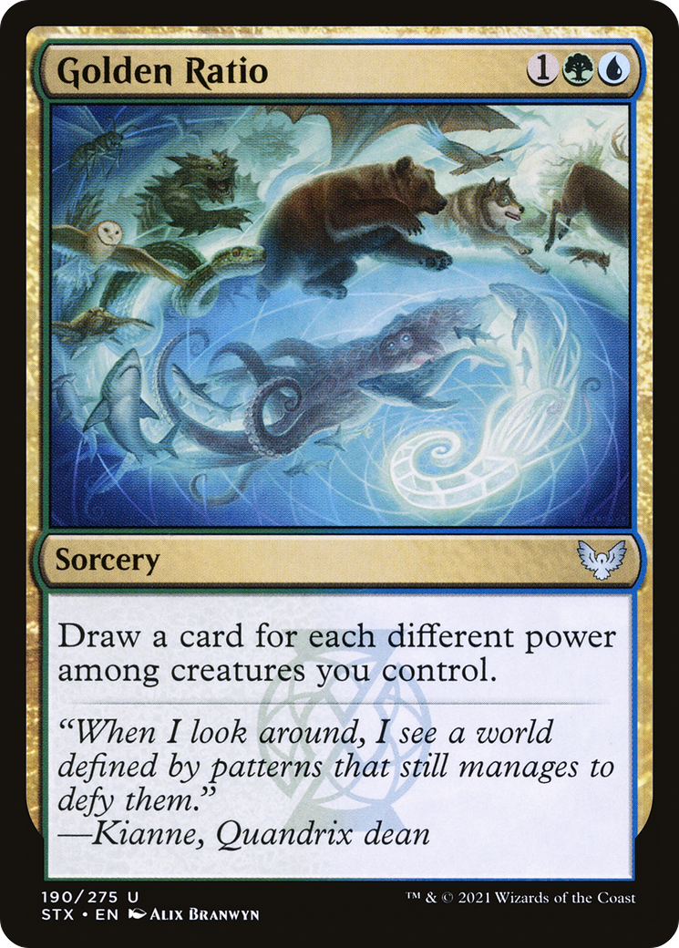 Golden Ratio (STX-190) [Strixhaven: School of Mages] MTG Single Wizards of the Coast