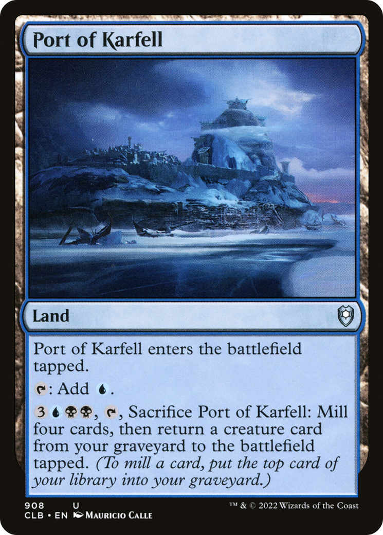 Port of Karfell (CLB-908) [Commander Legends: Battle for Baldur's Gate] MTG Single Wizards of the Coast