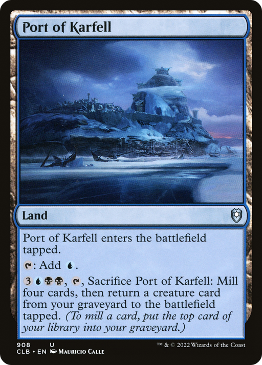 Port of Karfell (CLB-908) [Commander Legends: Battle for Baldur's Gate] MTG Single Wizards of the Coast