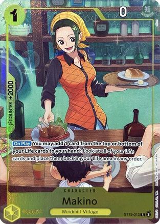 Makino (Premium Card Collection -Best Selection Vol. 3-) (ST13-012) [One Piece Promotion Cards] Foil One Piece Single Bandai