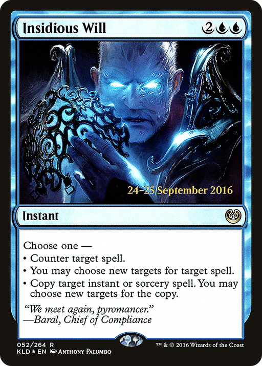 Insidious Will (PRE-052) [Kaladesh Promos] Foil MTG Single Wizards of the Coast