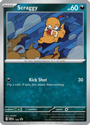 Scraggy - 186 (186) Holofoil [Promos: SV Promo Cards] Pokemon Single Pokémon