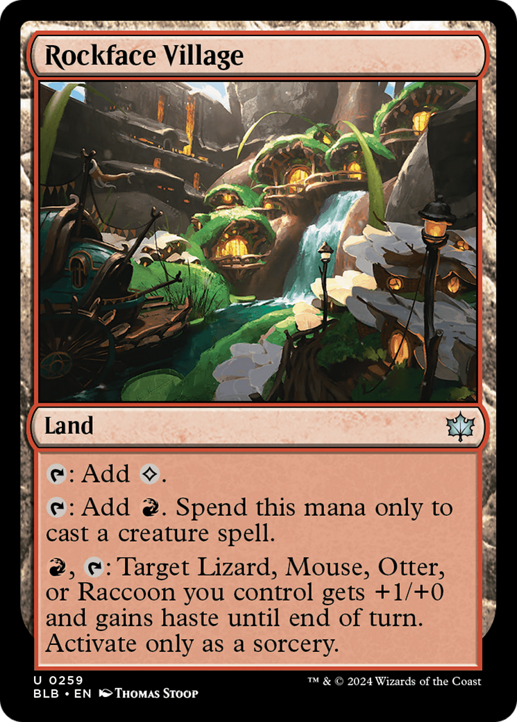 Rockface Village (BLB-259) [Bloomburrow] MTG Single Wizards of the Coast