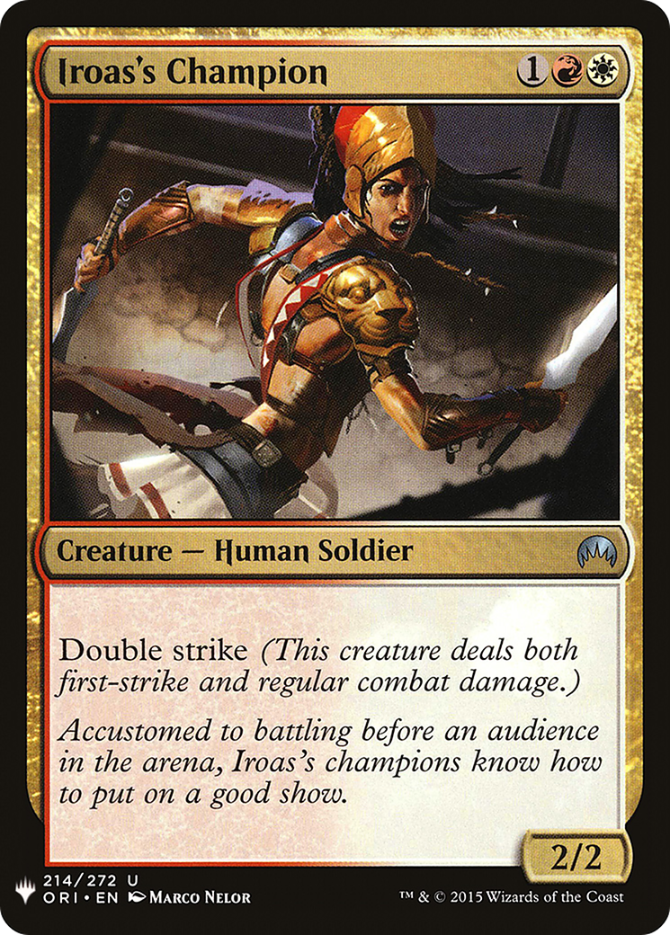Iroas's Champion (LIST-ORI-214) [Mystery Booster] The List MTG Single Wizards of the Coast