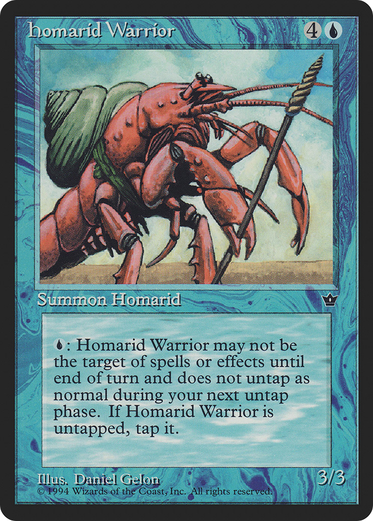 Homarid Warrior (Daniel Gelon) [Fallen Empires] MTG Single Magic: The Gathering