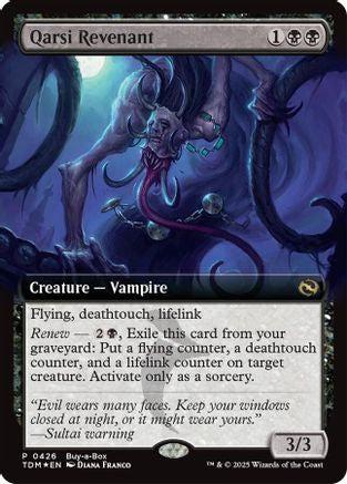 Qarsi Revenant (Extended Art) (BABP-426) [Buy-A-Box Promos] Foil MTG Single Wizards of the Coast