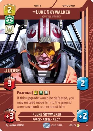 Luke Skywalker - You Still With Me? (4) [Judge Promos] Foil Star Wars: Unlimited Single Disney
