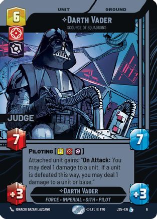 Darth Vader - Scourge of Squadrons (6) [Judge Promos] Foil Star Wars: Unlimited Single Disney
