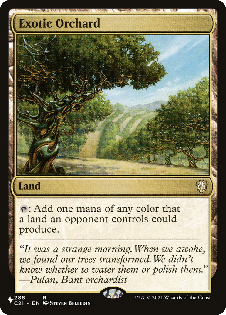 Exotic Orchard (LIST-C21-288) [Mystery Booster] The List MTG Single Wizards of the Coast