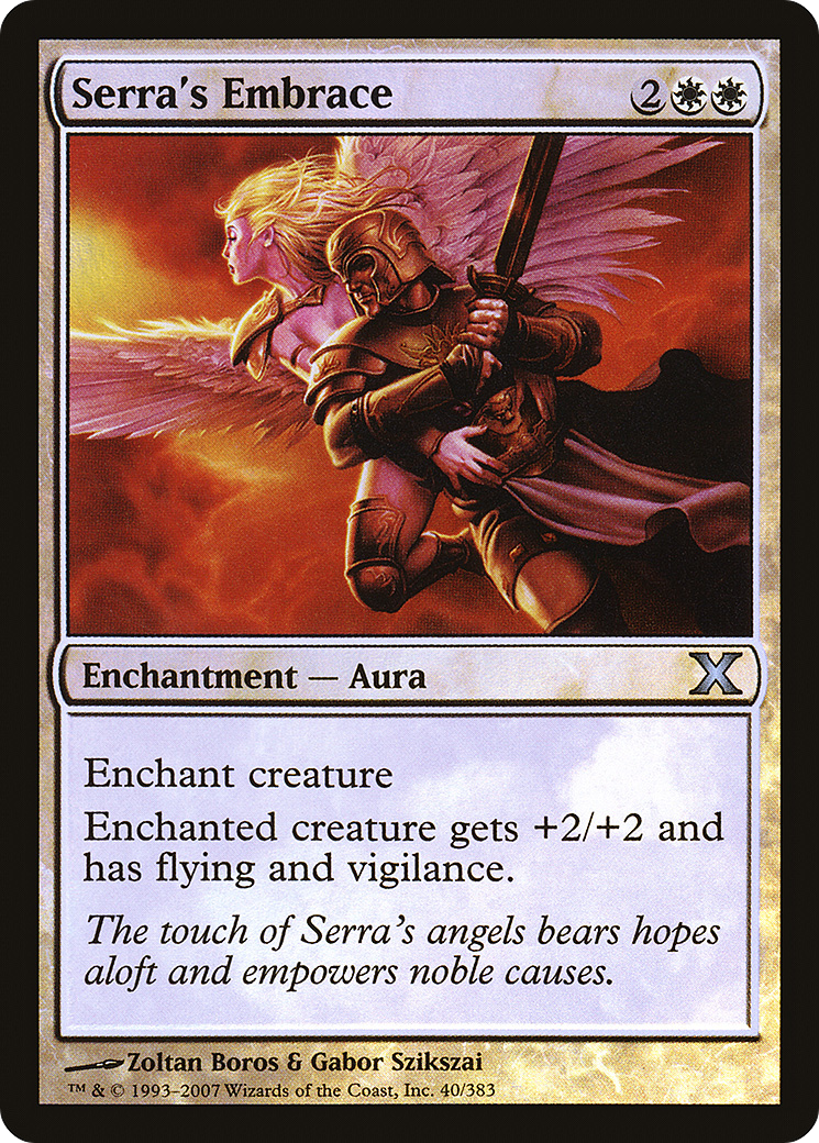Serra's Embrace (10E-40★) [Tenth Edition] Foil MTG Single Wizards of the Coast