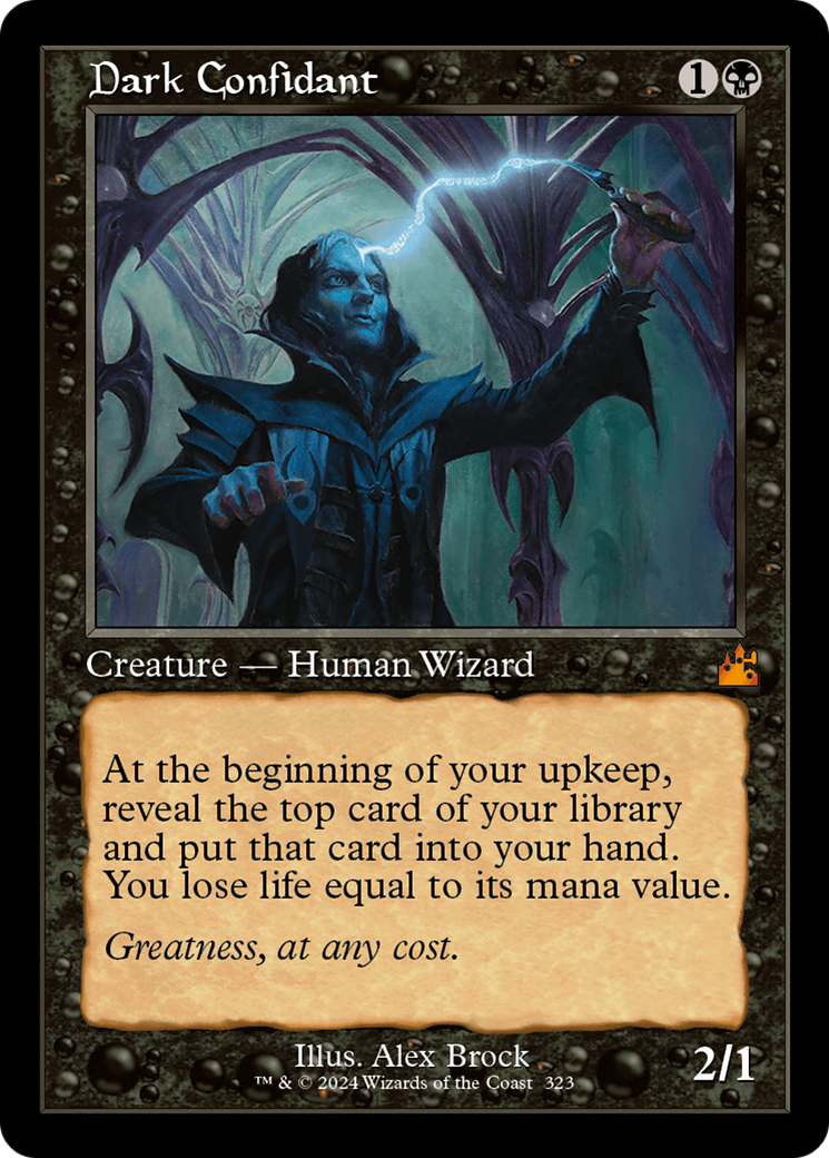 Dark Confidant (RVR-323) [Ravnica Remastered] MTG Single Wizards of the Coast