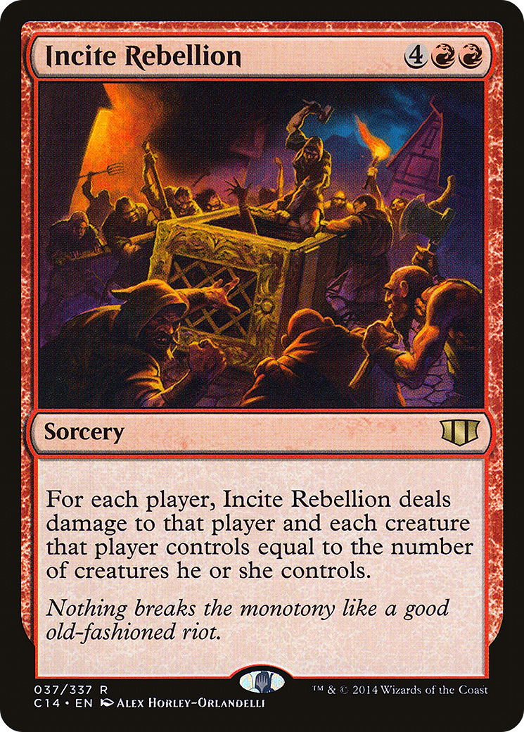 Incite Rebellion (C14-037) [Commander 2014] MTG Single Wizards of the Coast