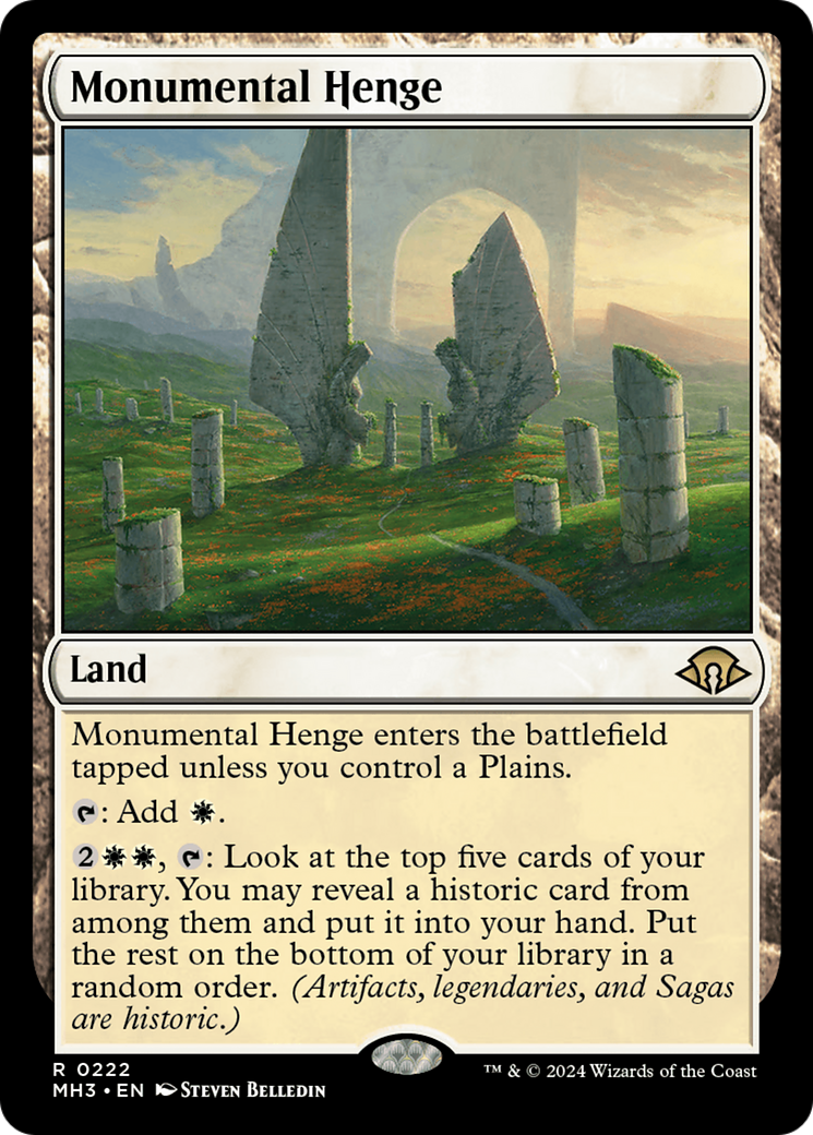 Monumental Henge (MH3-222) [Modern Horizons 3] MTG Single Modern Horizons 3