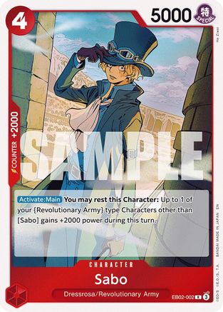 Sabo (EB02-002) [Extra Booster: Anime 25th Collection] Foil One Piece Single Bandai