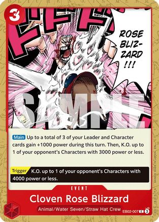 Cloven Rose Blizzard (EB02-007) [Extra Booster: Anime 25th Collection] One Piece Single Bandai