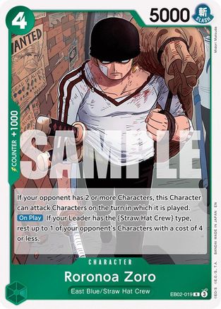 Roronoa Zoro (EB02-019) [Extra Booster: Anime 25th Collection] Foil One Piece Single Bandai