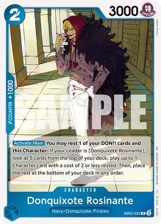 Donquixote Rosinante (EB02-025) [Extra Booster: Anime 25th Collection] Foil One Piece Single Bandai