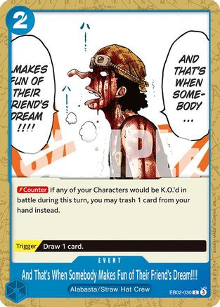 And That's When Somebody Makes Fun of Their Friend's Dream!!!! (EB02-030) [Extra Booster: Anime 25th Collection] One Piece Single Bandai