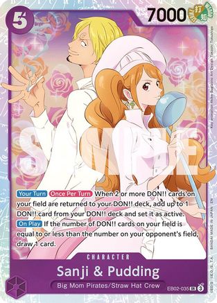 Sanji & Pudding (EB02-035) [Extra Booster: Anime 25th Collection] Foil One Piece Single Bandai