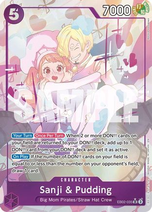 Sanji & Pudding (Alternate Art) (EB02-035) [Extra Booster: Anime 25th Collection] Foil One Piece Single Bandai