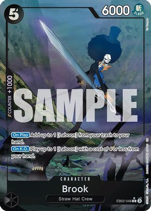 Brook (Alternate Art) (EB02-048) [Extra Booster: Anime 25th Collection] Foil One Piece Single Bandai