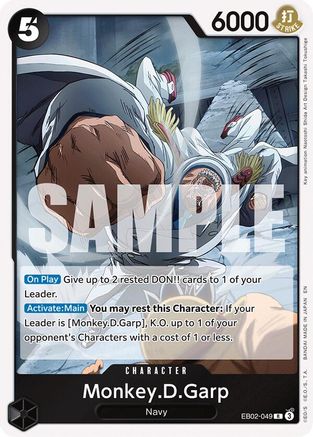 Monkey.D.Garp (EB02-049) [Extra Booster: Anime 25th Collection] Foil One Piece Single Bandai