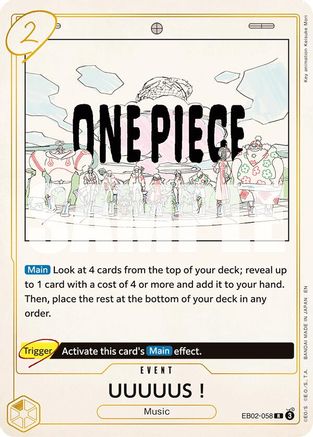 UUUUUS! (EB02-058) [Extra Booster: Anime 25th Collection] Foil One Piece Single Bandai