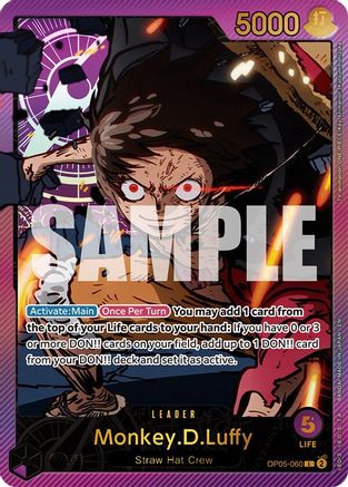 Monkey.D.Luffy (SPR) (OP05-060) [Extra Booster: Anime 25th Collection] Foil One Piece Single Bandai