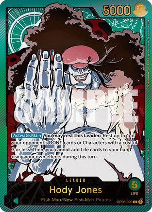 Hody Jones (SPR) (OP06-020) [Extra Booster: Anime 25th Collection] Foil One Piece Single Bandai