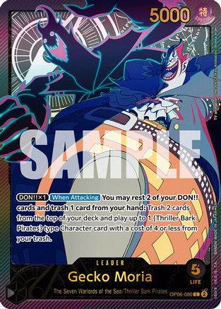 Gecko Moria (SPR) (OP06-080) [Extra Booster: Anime 25th Collection] Foil One Piece Single Bandai