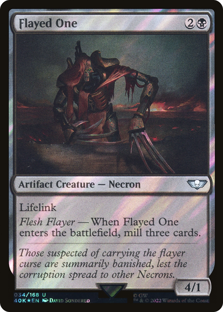 Flayed One (Surge Foil) (40K-034) [Warhammer 40,000 Commander] Foil MTG Single Wizards of the Coast