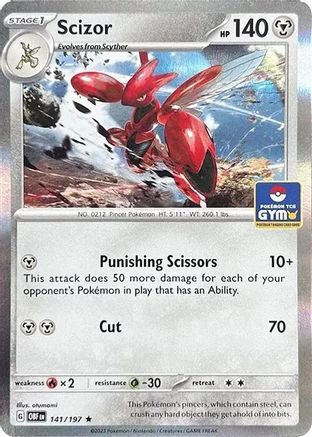Scizor - 141/197 (Pokemon Gym Promo) (141) Holofoil [Miscellaneous Cards & Products]