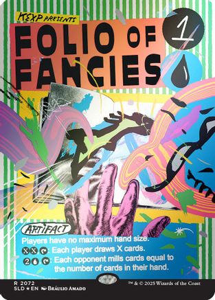 Folio of Fancies (Rainbow Foil) (SLD-2072) [Secret Lair] Drop Series Foil MTG Single Wizards of the Coast