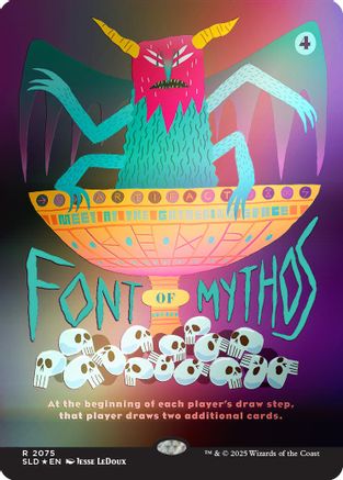 Font of Mythos (Rainbow Foil) (SLD-2075) [Secret Lair] Drop Series Foil MTG Single Wizards of the Coast