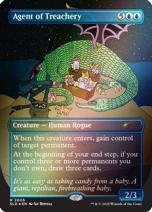 Agent of Treachery (Rainbow Foil) (SLD-2005) [Secret Lair] Drop Series Foil MTG Single Wizards of the Coast