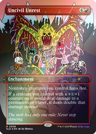 Uncivil Unrest (Rainbow Foil) (SLD-2008) [Secret Lair] Drop Series MTG Single Wizards of the Coast