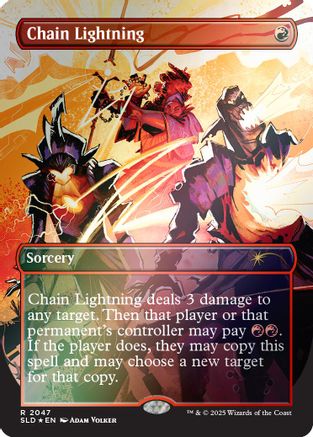 Chain Lightning (2047) (Rainbow Foil) (SLD-2047) [Secret Lair] Drop Series MTG Single Wizards of the Coast
