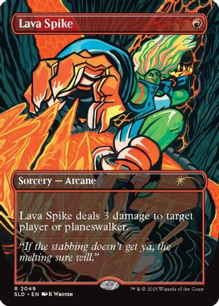 Lava Spike (2049) (SLD-2049) [Secret Lair] Drop Series MTG Single Wizards of the Coast
