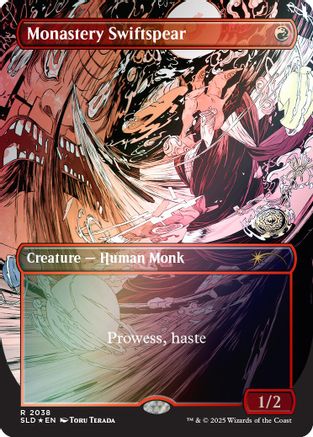 Monastery Swiftspear (2038) (Rainbow Foil) (SLD-2038) [Secret Lair] Drop Series Foil MTG Single Wizards of the Coast