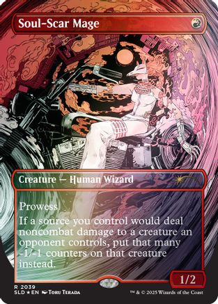 Soul-Scar Mage (2039) (Rainbow Foil) (SLD-2039) [Secret Lair Drop Series] Foil MTG Single Wizards of the Coast