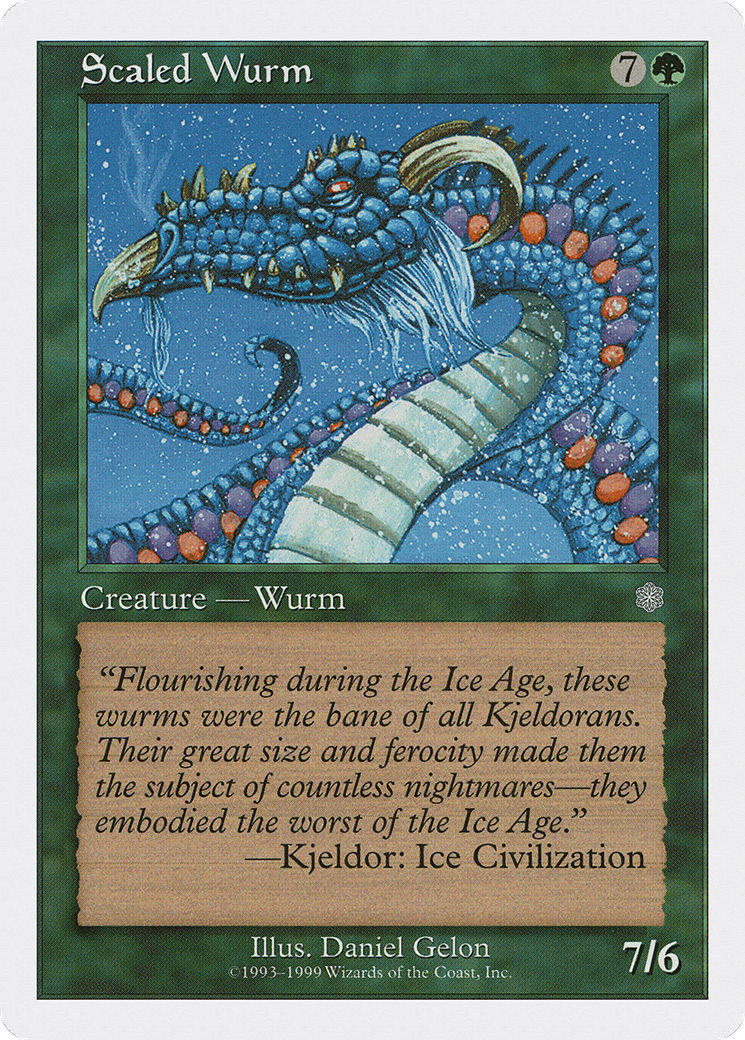 Scaled Wurm (BRB-065) [Misc] Battle Royale Box Set MTG Single Wizards of the Coast