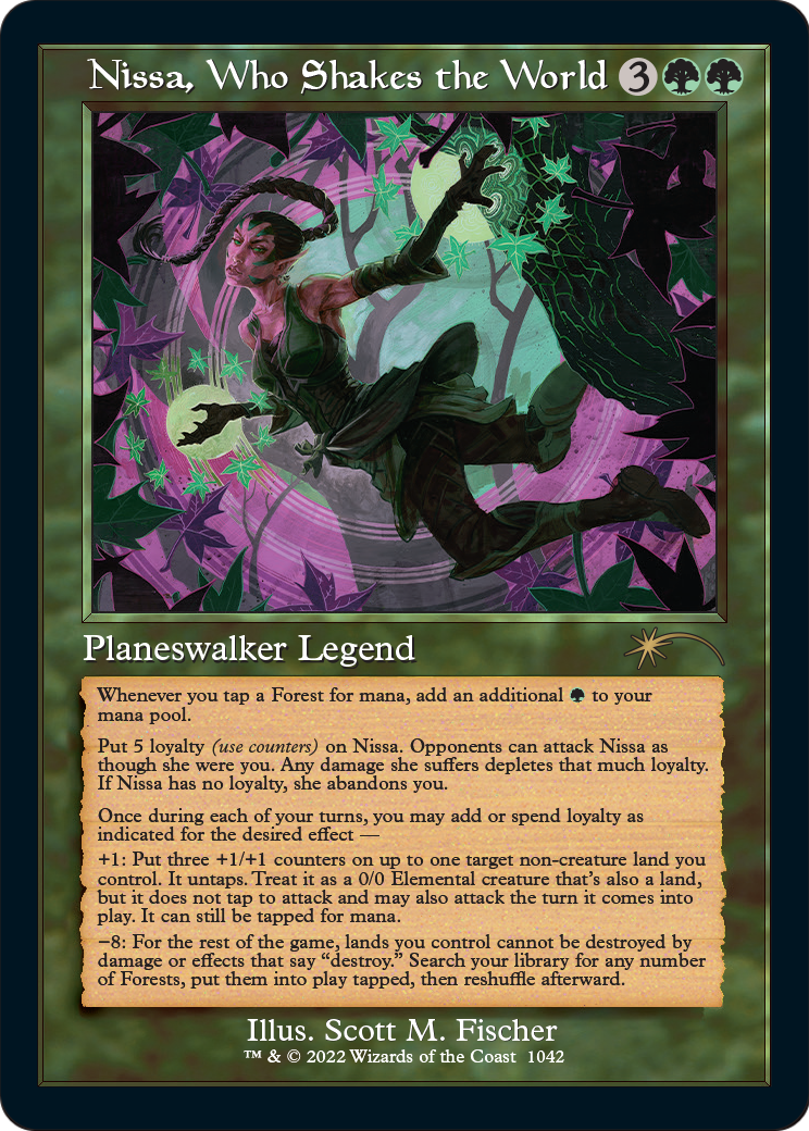 Nissa, Who Shakes the World (SLD-1042) [Secret Lair] Drop MTG Single Wizards of the Coast
