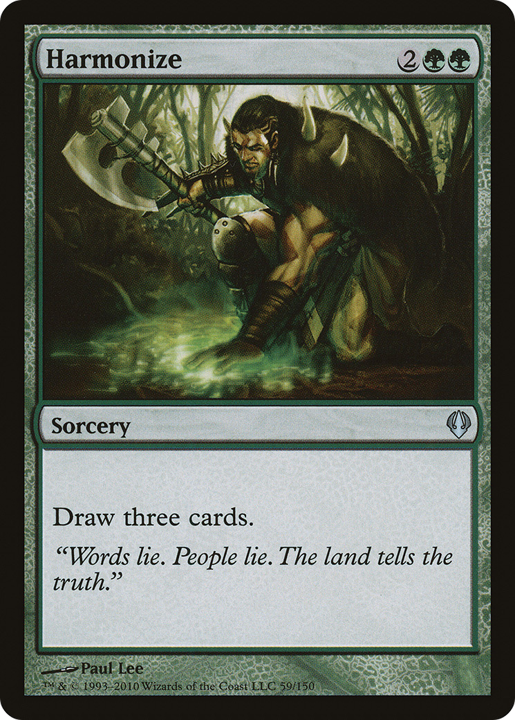 Harmonize (ARC-059) [Misc] Archenemy MTG Single Wizards of the Coast