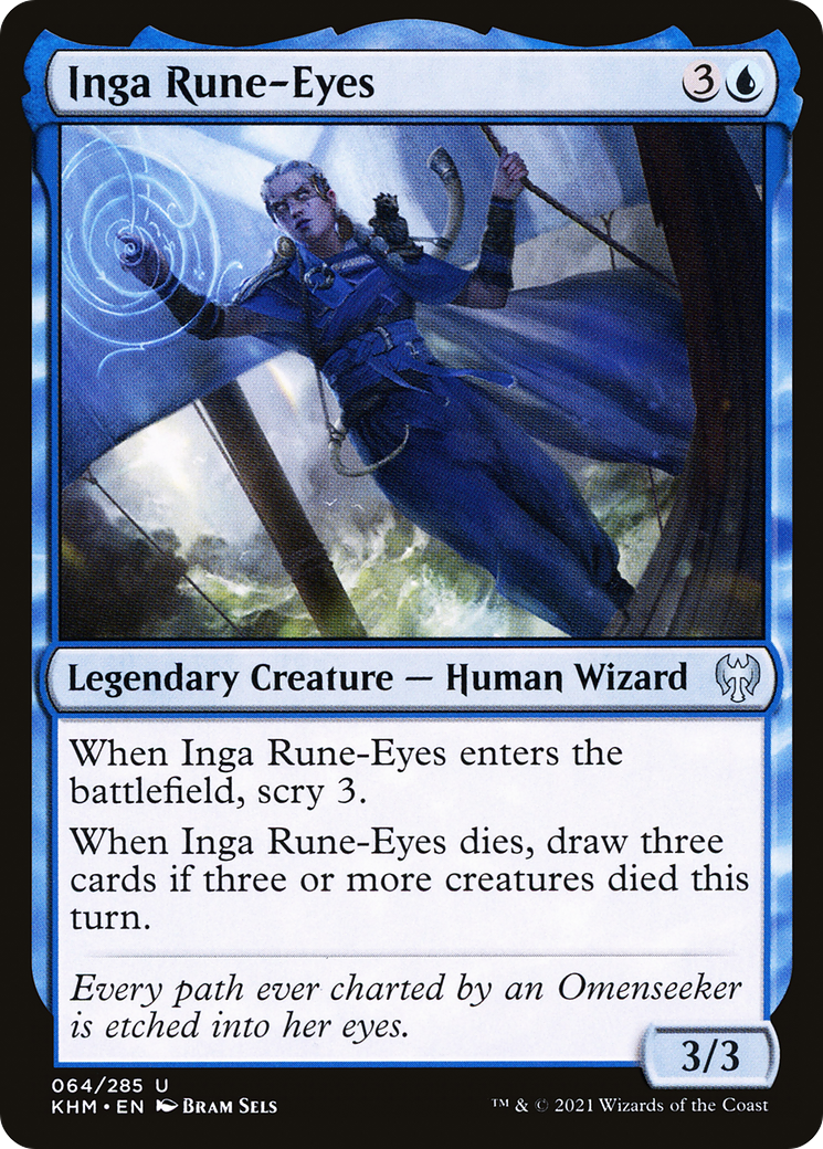 Inga Rune-Eyes (KHM-064) [Kaldheim] Foil MTG Single Wizards of the Coast